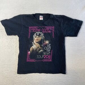 Anvil Selena Gomez and the Scene T-Shirt Youth Large Black 2011 Tour Graphic Tee